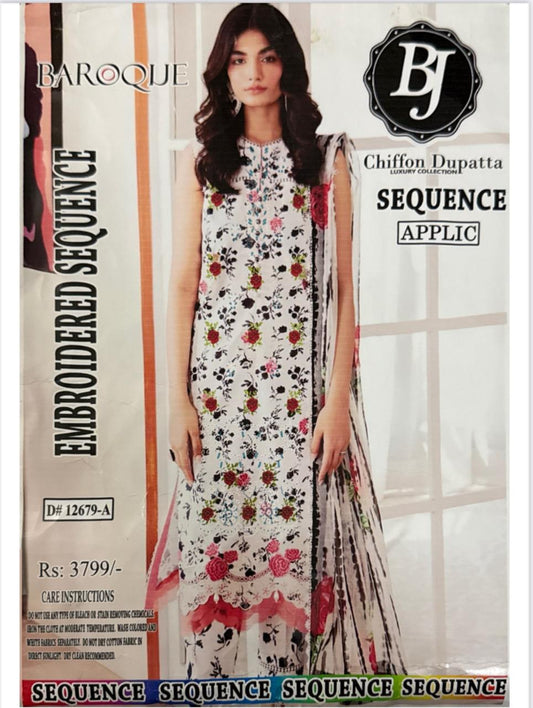 3 PIECE EMBROIDERED LAWN COLLECTION