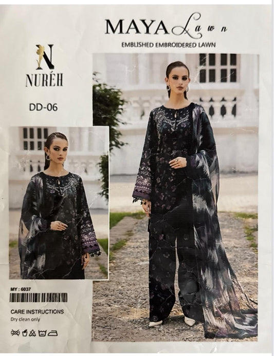 3 PIECE EMBROIDRED LAWN COLLECTION