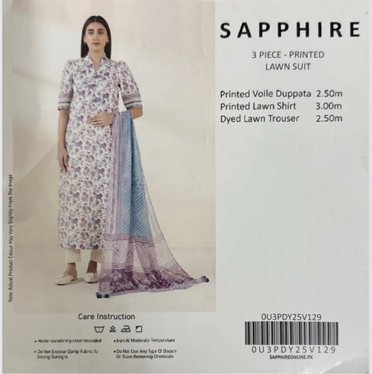 3 PIECE SAPPHIRE LAWN COLLECTION