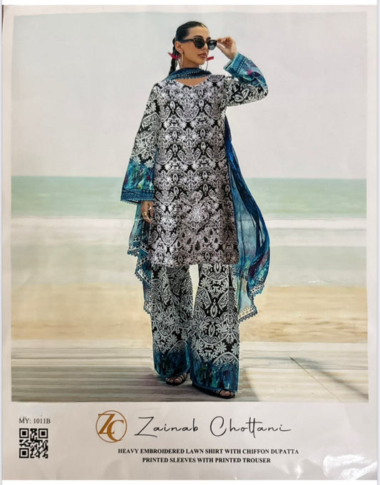ZAINAB CHOTTANI EMBROIDERED LAWN COLLECTION