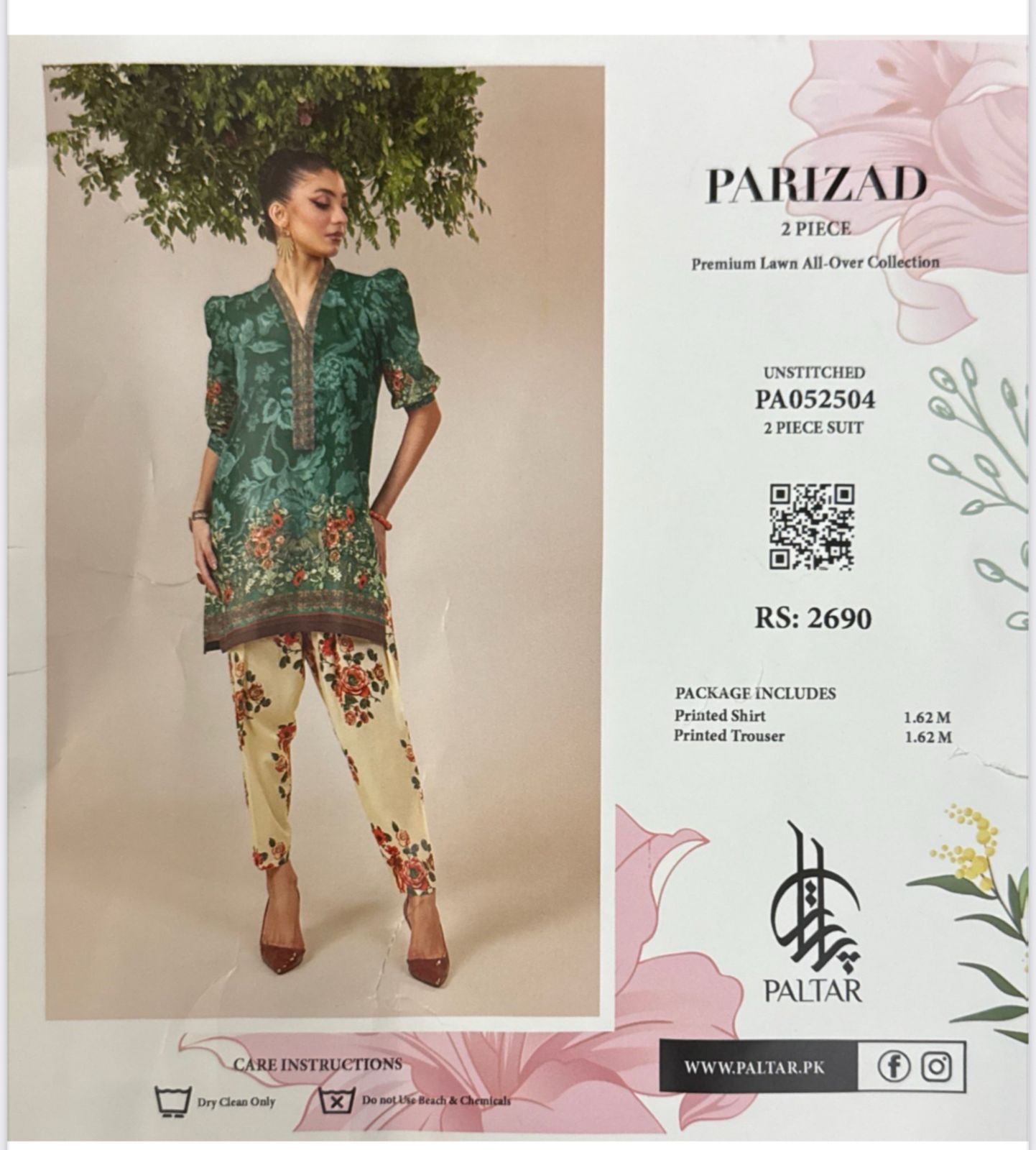 2 PIECE PARIZAD LAWN COLLECTION