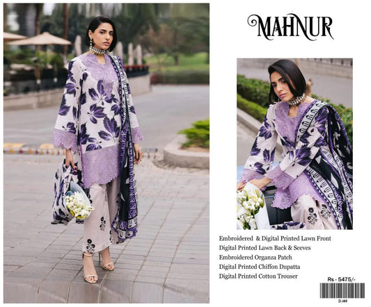 3 PIECE MAHNUR LUXURY LAWN COLLECTION