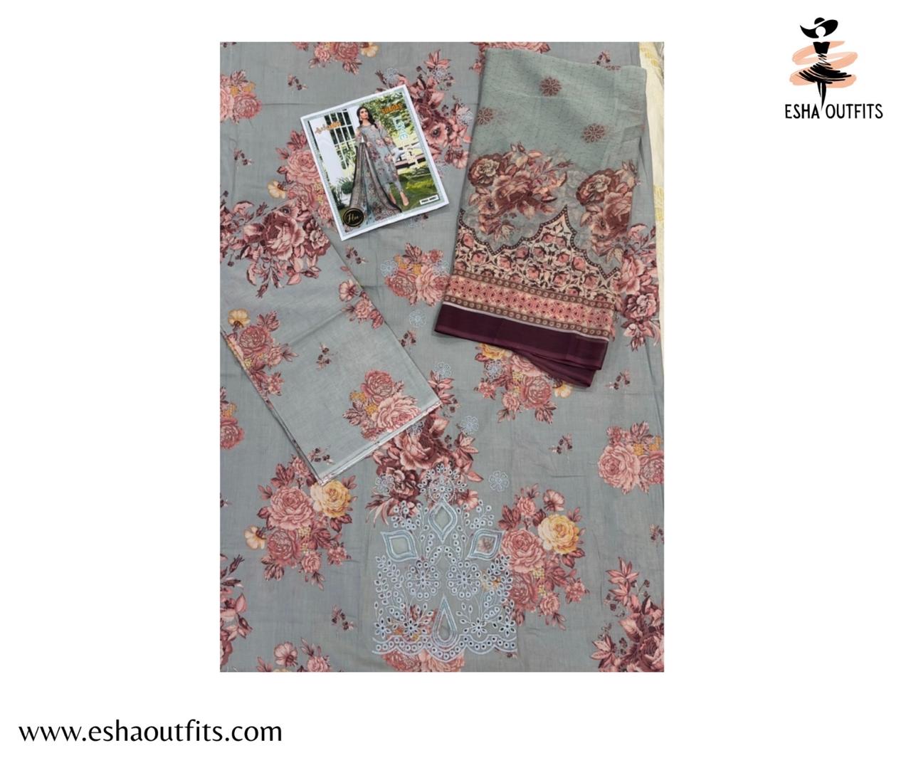3 PIECE EMBROIDERED LAWN COLLECTION