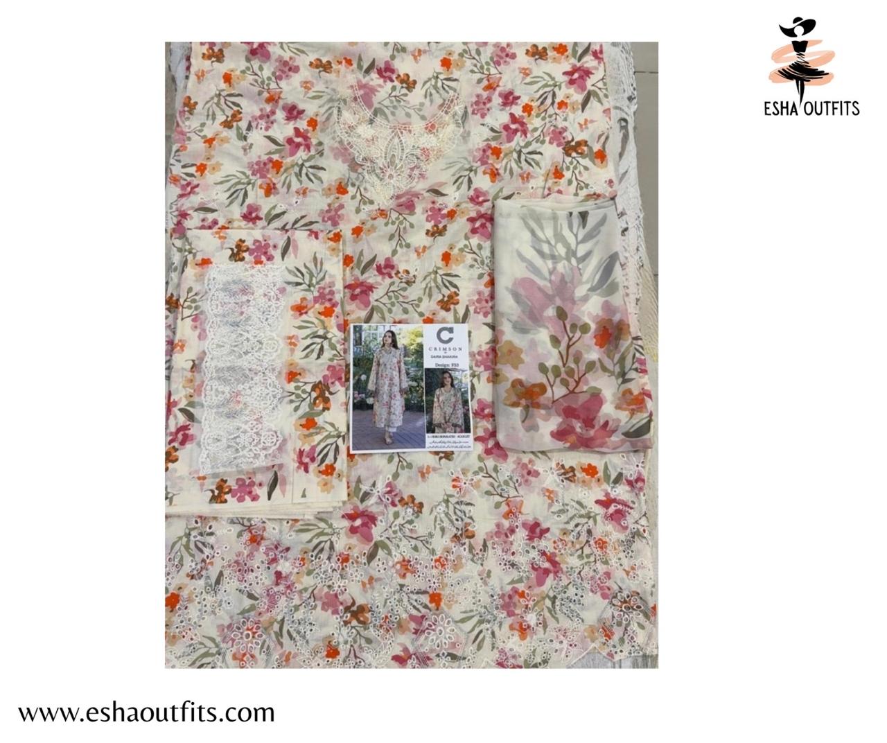 CRIMSON / 3 PIECE LUXURY LAWN COLLECTION